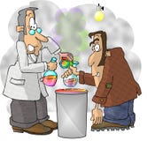 сумашедший научный работник иллюстрация вектора сумашедший научный работник иллюстрация вектора