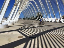 Сцена от олимпийского города, с конструкциями белого металла, Стоковые Фотографии RF Сцена от олимпийского города, с конструкциями белого металла, Стоковые Фотографии RF