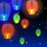 Счастливая карточка 2019 Нового Года Стоковое Изображение RF Счастливая карточка 2019 Нового Года Стоковое Изображение RF