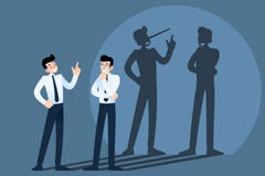Счастливые усмехаясь лож, плутовка, характер бизнесмена мистификации беседуя перед стеной с тенью его длинного носа Лжец, лежа pe иллюстрация штока Счастливые усмехаясь лож, плутовка, характер бизнесмена мистификации беседуя перед стеной с тенью его длинного носа Лжец, лежа pe иллюстрация штока