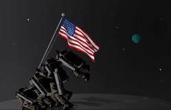 США устанавливают первую силу космоса иллюстрация штока США устанавливают первую силу космоса иллюстрация штока