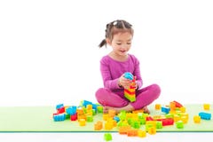 Игра маленькой девочки стоковая фотография Игра маленькой девочки стоковая фотография