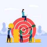 Сыгранность дела цели, стрелка ударяя цель, иллюстрацию вектора концепции дела иллюстрация штока Сыгранность дела цели, стрелка ударяя цель, иллюстрацию вектора концепции дела иллюстрация штока
