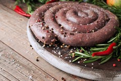 Сырцовые сосиски говядины, boerewors выборочного фокуса африканские стоковое фото Сырцовые сосиски говядины, boerewors выборочного фокуса африканские стоковое фото
