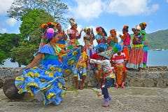 Танец Конго в Portobelo, Панаме стоковое фото Танец Конго в Portobelo, Панаме стоковое фото