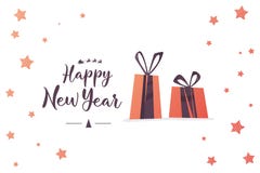 Творческий счастливый дизайн 2018 поздравительной открытки Нового Года бесплатная иллюстрация Творческий счастливый дизайн 2018 поздравительной открытки Нового Года бесплатная иллюстрация