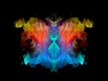 Телевизионная испытательная таблица Rorschach цвета иллюстрация штока Телевизионная испытательная таблица Rorschach цвета иллюстрация штока