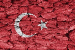 Текстура флага Турции стоковые изображения Текстура флага Турции стоковые изображения