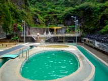 Термальные весны сложные рядом с вулканом Tungurahua в Banos, эквадоре стоковые изображения Термальные весны сложные рядом с вулканом Tungurahua в Banos, эквадоре стоковые изображения