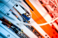 Технология переключателя ядра в месте комнаты сети стоковое фото rf Технология переключателя ядра в месте комнаты сети стоковое фото rf