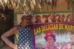 Типичный взгляд в Cartagena в Колумбии стоковое изображение Типичный взгляд в Cartagena в Колумбии стоковое изображение