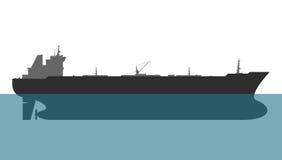 топливозаправщик корабля масла Германии kiel груза канала вектор иллюстрация штока топливозаправщик корабля масла Германии kiel груза канала вектор иллюстрация штока