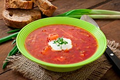 Традиционный украинский русский vegetable суп борща стоковое фото rf Традиционный украинский русский vegetable суп борща стоковое фото rf