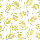 Тропические безшовные листья картины иллюстрация штока Тропические безшовные листья картины иллюстрация штока