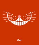 Улыбка кота на красной предпосылке также вектор иллюстрации притяжки corel зубы и wh иллюстрация вектора Улыбка кота на красной предпосылке также вектор иллюстрации притяжки corel зубы и wh иллюстрация вектора