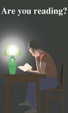 Укомплектуйте личным составом сидеть на таблице и читать книгу иллюстрация вектора Укомплектуйте личным составом сидеть на таблице и читать книгу иллюстрация вектора