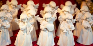 Украшения рождества в рынке Италия стоковая фотография Украшения рождества в рынке Италия стоковая фотография