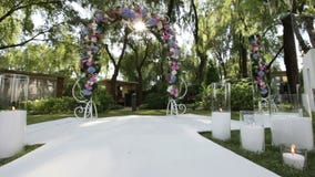 Украшенное wedding солнце свода Украшенное wedding солнце свода