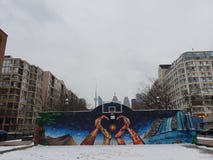 Улицы Торонто в зиме стоковое фото rf Улицы Торонто в зиме стоковое фото rf