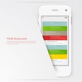 Умный телефон с изолированный Реалистическая белизна бесплатная иллюстрация Умный телефон с изолированный Реалистическая белизна бесплатная иллюстрация