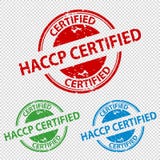 Уплотнение HACCP избитой фразы аттестовало - иллюстрация вектора - изолированный на прозрачной предпосылке иллюстрация штока Уплотнение HACCP избитой фразы аттестовало - иллюстрация вектора - изолированный на прозрачной предпосылке иллюстрация штока