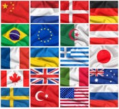 Установленные флаги: США, Великобритания, Франция, Бразилия, Германия, Россия, Япония, Канада, Украина, Нидерланды, Австралия, Шв стоковые изображения rf Установленные флаги: США, Великобритания, Франция, Бразилия, Германия, Россия, Япония, Канада, Украина, Нидерланды, Австралия, Шв стоковые изображения rf