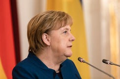 Федеральный канцлер Федеративной республики Германии Анджела Mer стоковые изображения rf Федеральный канцлер Федеративной республики Германии Анджела Mer стоковые изображения rf