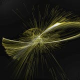 Фейерверк конспекта освещающий закручивая золотой иллюстрация штока Фейерверк конспекта освещающий закручивая золотой иллюстрация штока