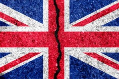 Флаг Великобритании, известный как Юнион Джек, покрашенный на треснутой стене иллюстрация вектора Флаг Великобритании, известный как Юнион Джек, покрашенный на треснутой стене иллюстрация вектора
