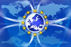 флаг европы играет главные роли соединение иллюстрация штока флаг европы играет главные роли соединение иллюстрация штока