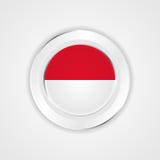 Флаг Индонезии в лоснистом значке бесплатная иллюстрация Флаг Индонезии в лоснистом значке бесплатная иллюстрация