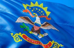 Флаг Северной Дакоты E Национальный символ США государства Северной Дакоты, перевода 3D красит соотечественник стоковые изображения rf Флаг Северной Дакоты E Национальный символ США государства Северной Дакоты, перевода 3D красит соотечественник стоковые изображения rf