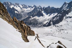 Француз Альпы, массив Монблана, Шамони Стоковые Фото Француз Альпы, массив Монблана, Шамони Стоковые Фото