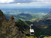 Фуникулер к горе Kasprowy Wierch стоковое фото rf Фуникулер к горе Kasprowy Wierch стоковое фото rf