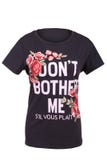 Футболка Ladies’ с знаком me’ беспокойства ‘Don’t Стоковое Изображение RF Футболка Ladies’ с знаком me’ беспокойства ‘Don’t Стоковое Изображение RF
