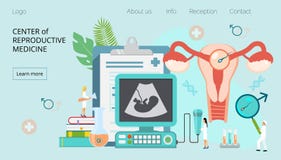 Центр reproducrive медицины иллюстрация штока Центр reproducrive медицины иллюстрация штока