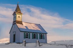 Церковь Thingvellir, национальный парк Thingvellir, Исландия стоковые фотографии rf Церковь Thingvellir, национальный парк Thingvellir, Исландия стоковые фотографии rf