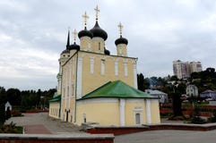 Церковь предположения (Адмиралитейства) самая старая сохраненная церковь Воронежа Полное имя церков Dormition Theotokos и кануна стоковое фото rf Церковь предположения (Адмиралитейства) самая старая сохраненная церковь Воронежа Полное имя церков Dormition Theotokos и кануна стоковое фото rf