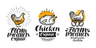 Цыпленок, комплект ярлыка курицы Птицеферма, яичко, мясо, бройлер, значок курочки или логотип Иллюстрация вектора литерности бесплатная иллюстрация Цыпленок, комплект ярлыка курицы Птицеферма, яичко, мясо, бройлер, значок курочки или логотип Иллюстрация вектора литерности бесплатная иллюстрация