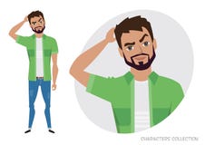 Человек задумчив, думающ бесплатная иллюстрация Человек задумчив, думающ бесплатная иллюстрация