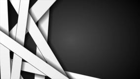Черно-белая абстрактная striped видео- анимация Черно-белая абстрактная striped видео- анимация