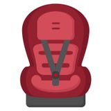 Черное и красное место малолитражного автомобиля, вид спереди изолированное на белой предпосылке также вектор иллюстрации притяжк Стоковое Фото Черное и красное место малолитражного автомобиля, вид спереди изолированное на белой предпосылке также вектор иллюстрации притяжк Стоковое Фото