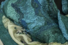 Чувствовали, что зашнуровала ткань зеленое декоративное, дизайн, стоковые изображения rf Чувствовали, что зашнуровала ткань зеленое декоративное, дизайн, стоковые изображения rf