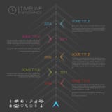 Шаблон временной последовательности по современного вектора infographic с значками иллюстрация вектора Шаблон временной последовательности по современного вектора infographic с значками иллюстрация вектора