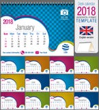 Шаблон календаря 2018 треугольника стола красочный Размер: 21 см x 15 см Формат A5 голубой вектор неба радуги изображения облака бесплатная иллюстрация Шаблон календаря 2018 треугольника стола красочный Размер: 21 см x 15 см Формат A5 голубой вектор неба радуги изображения облака бесплатная иллюстрация