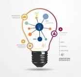 Шаблон минимального стиля светлой точки современного дизайна infographic бесплатная иллюстрация Шаблон минимального стиля светлой точки современного дизайна infographic бесплатная иллюстрация