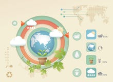 Шаблон конструкции цвета eco Infographic самомоднейший мягкий иллюстрация вектора Шаблон конструкции цвета eco Infographic самомоднейший мягкий иллюстрация вектора