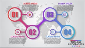 Шаблон концепции шагов дела 4 Infographics, образование, веб-дизайн, знамена, брошюры, варианты номера, диаграмма, рогульки бесплатная иллюстрация Шаблон концепции шагов дела 4 Infographics, образование, веб-дизайн, знамена, брошюры, варианты номера, диаграмма, рогульки бесплатная иллюстрация
