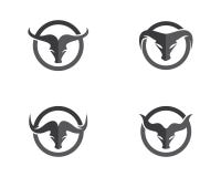 Шаблон логотипа Bull иллюстрация вектора Шаблон логотипа Bull иллюстрация вектора