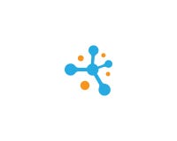 Шаблон логотипа молекулы иллюстрация штока Шаблон логотипа молекулы иллюстрация штока